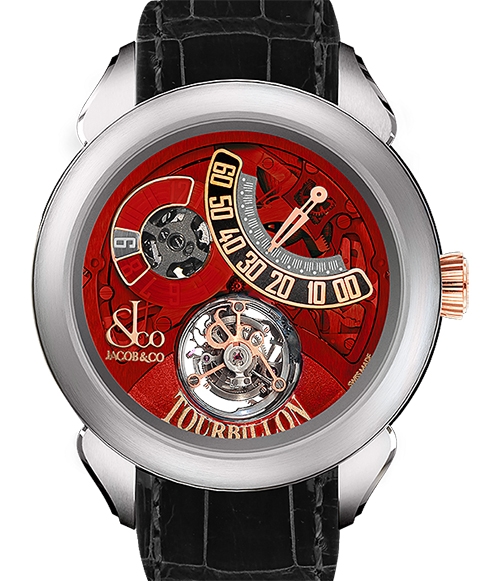 (image for) Jacob & Co Replica PALATIAL FLYING TOURBILLON RANGE JUMPING HOURS PT510.24.NS.PR.A watch